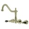 Kingston Brass KS1028PKL Wall Mount Roman Tub Faucet, Brushed Nickel KS1028PKL - alternate 1